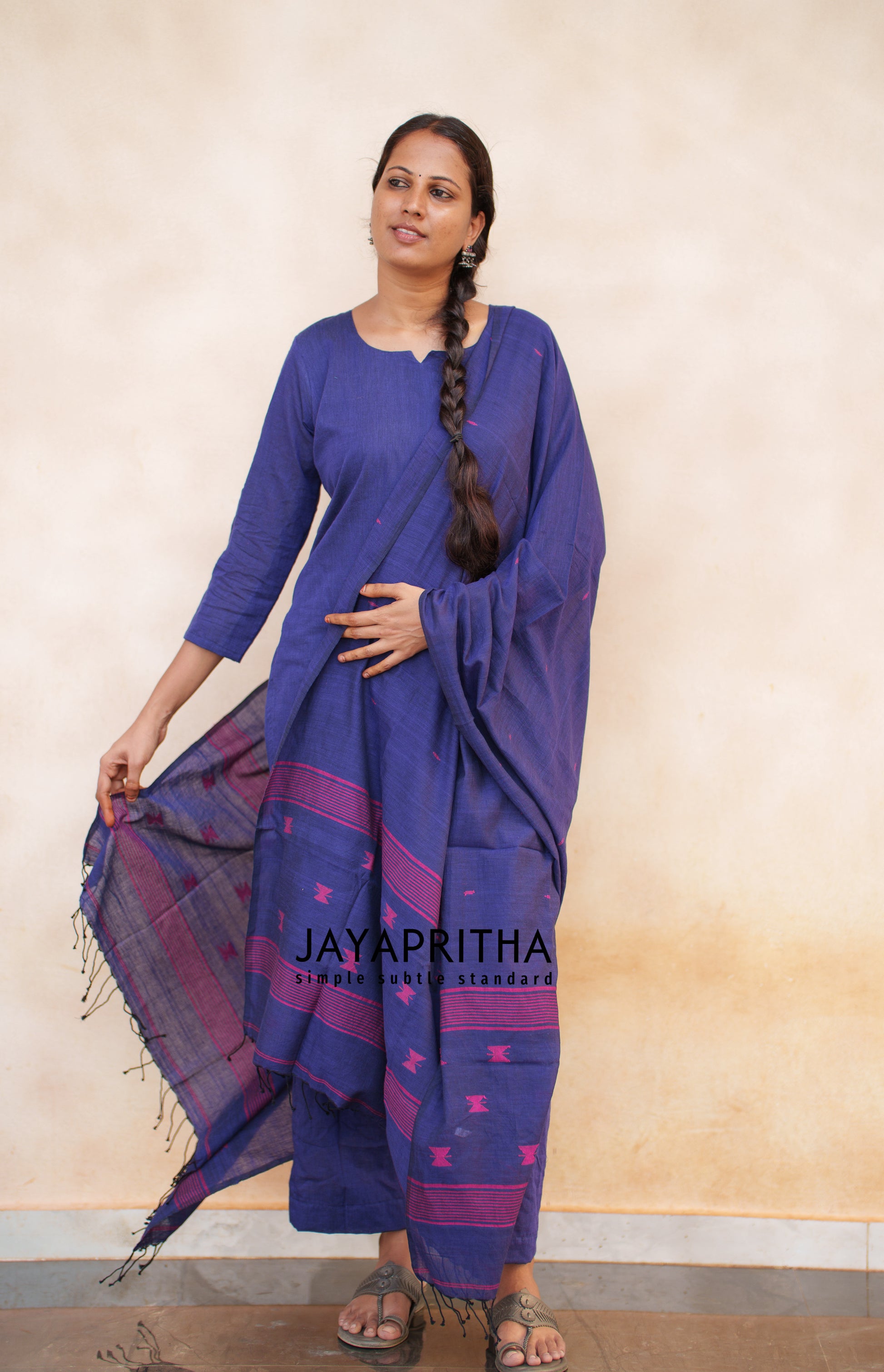 Blueberry blue suit set
