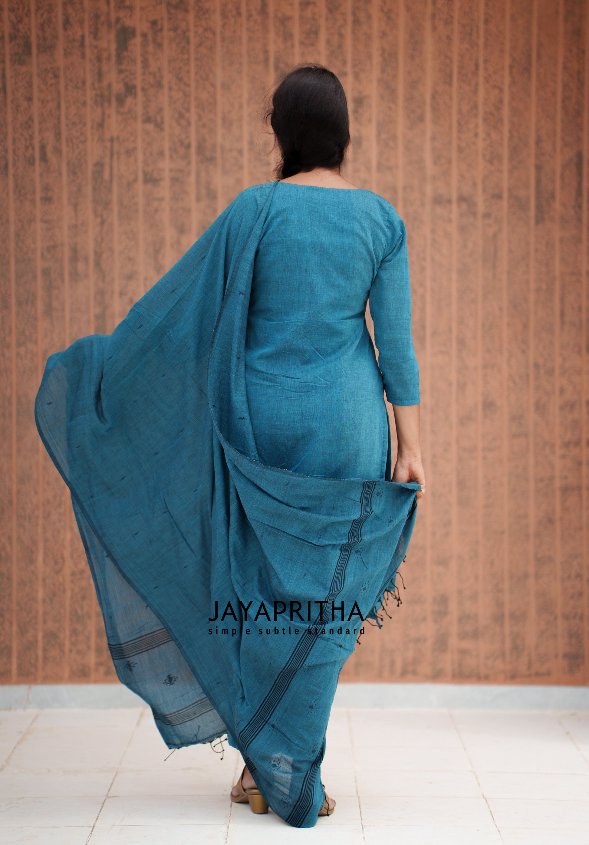 Aquatic blue suit set