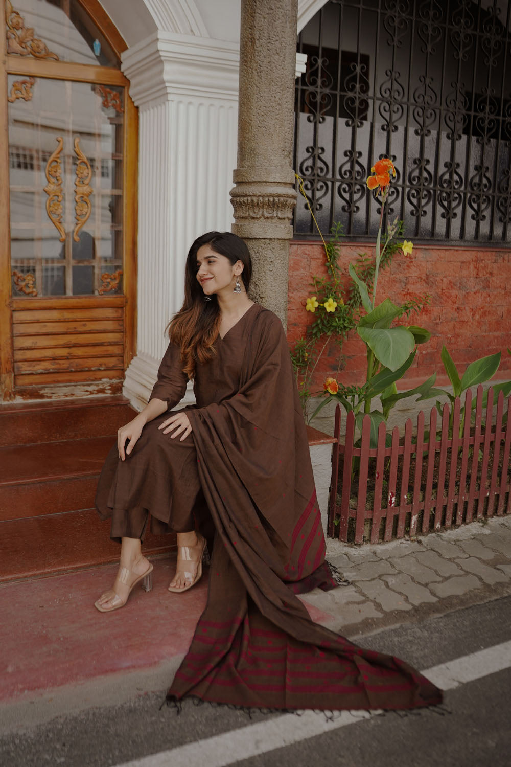 Brown suit set