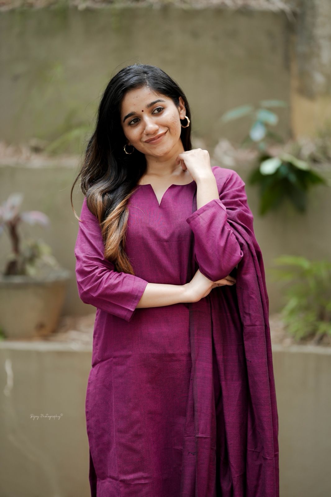 Deep pink suit set