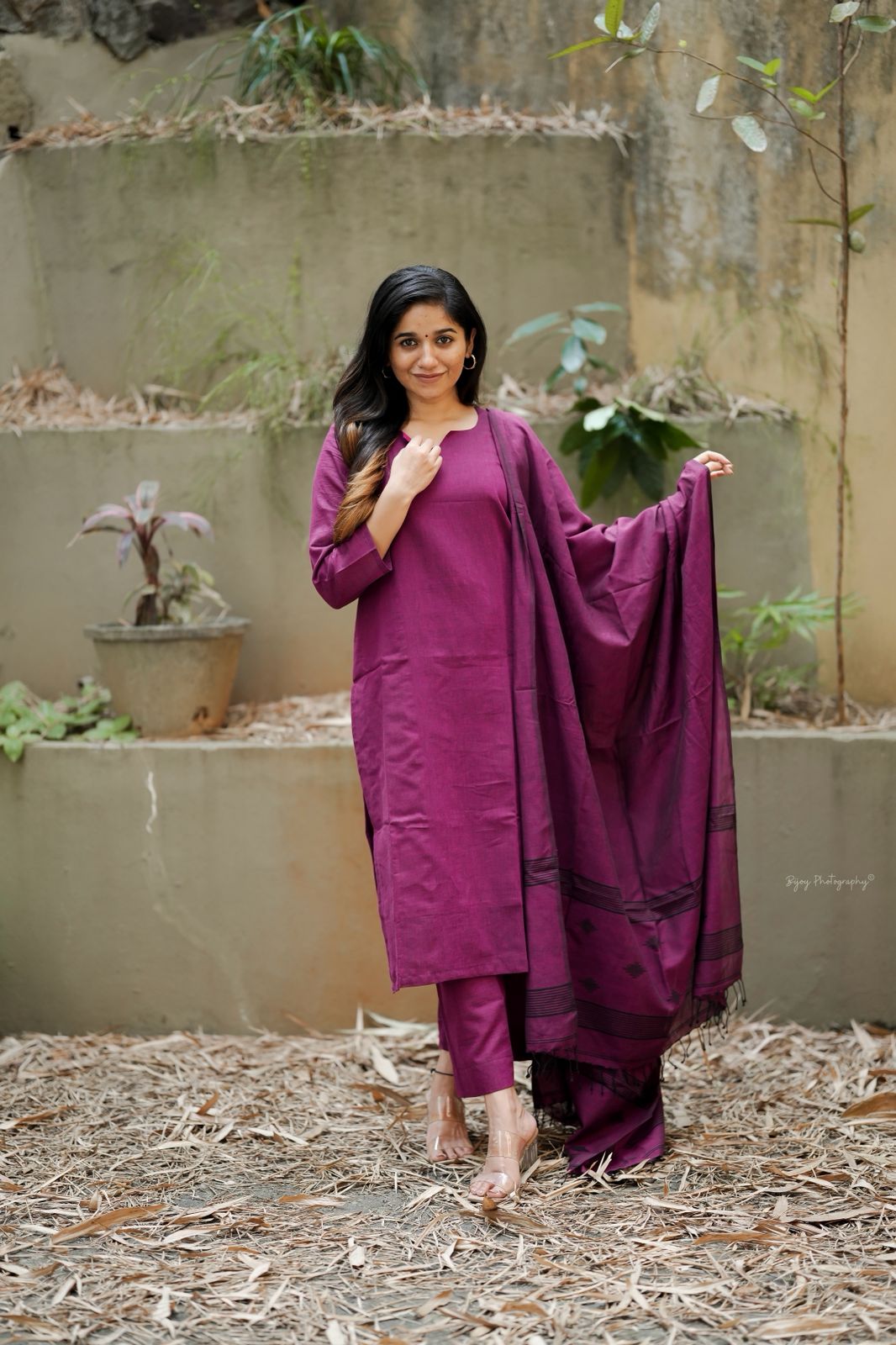 Deep pink suit set