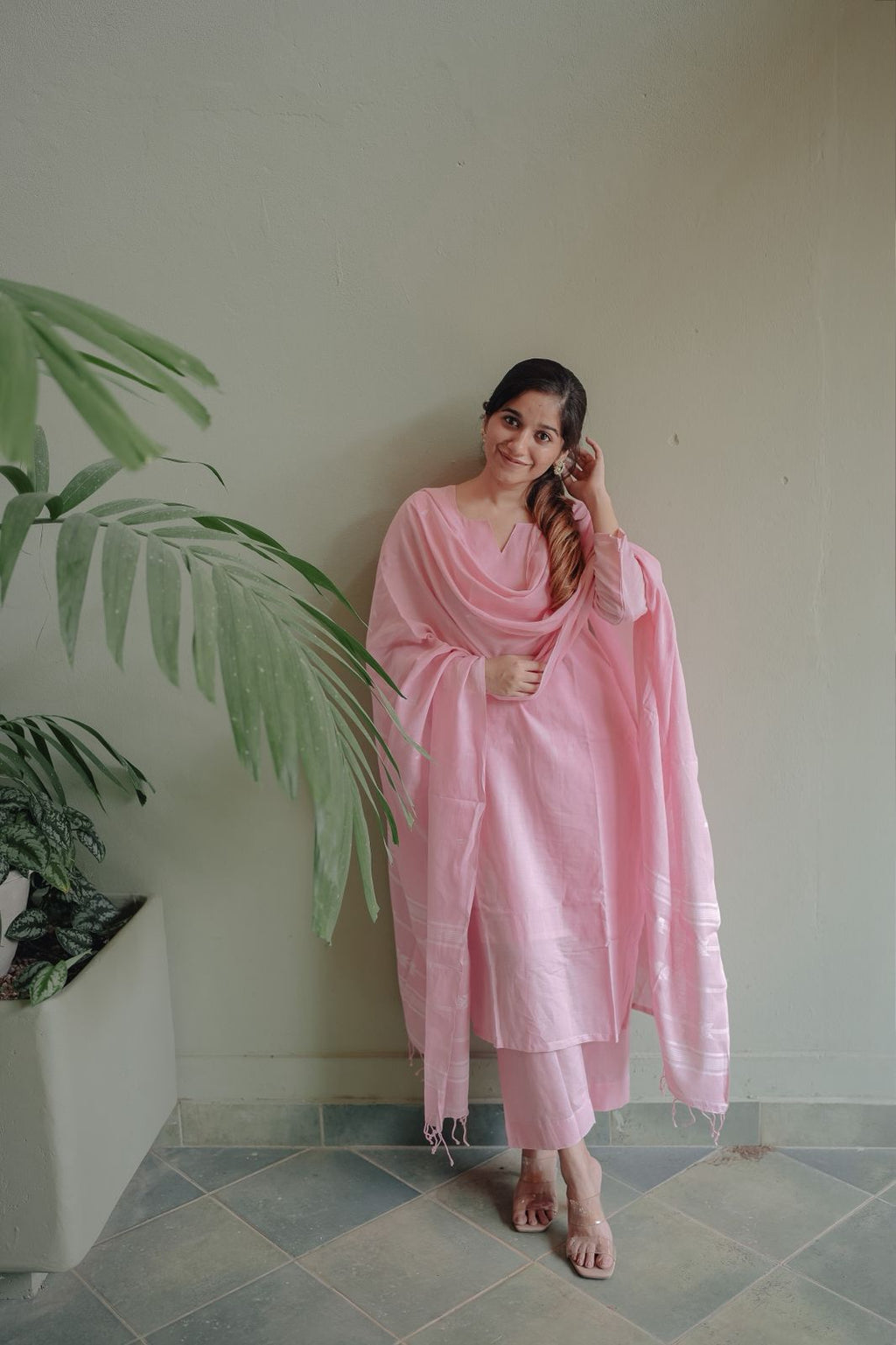 Baby pink suit set