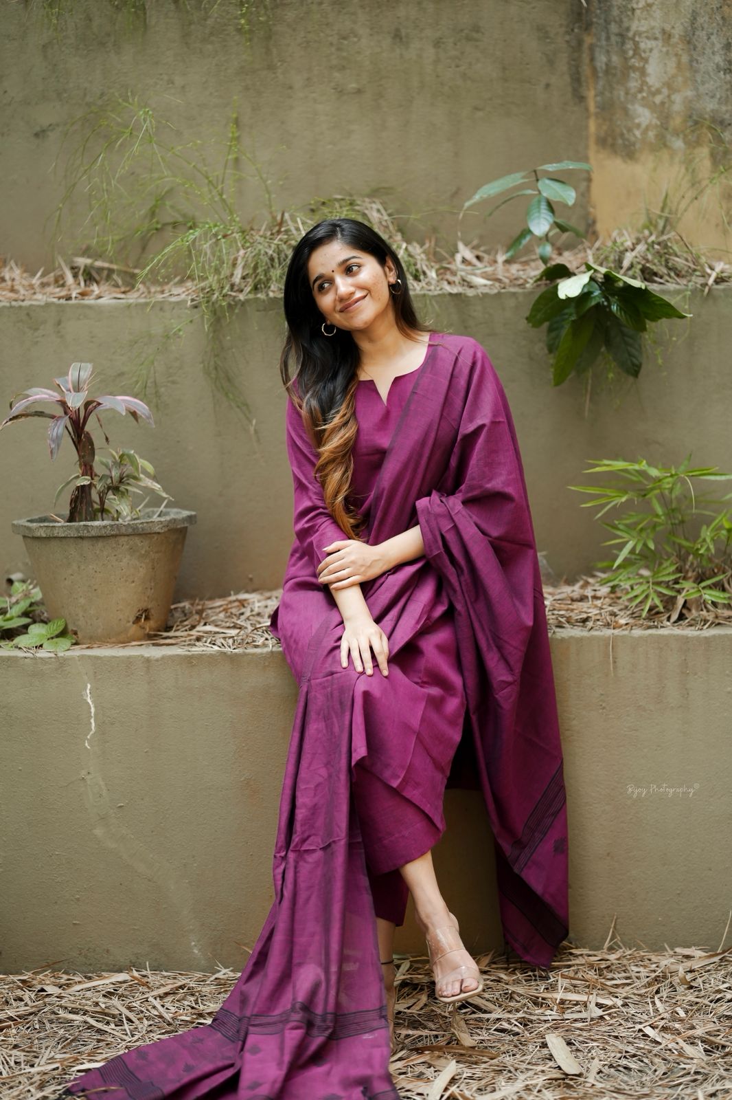 Deep pink suit set
