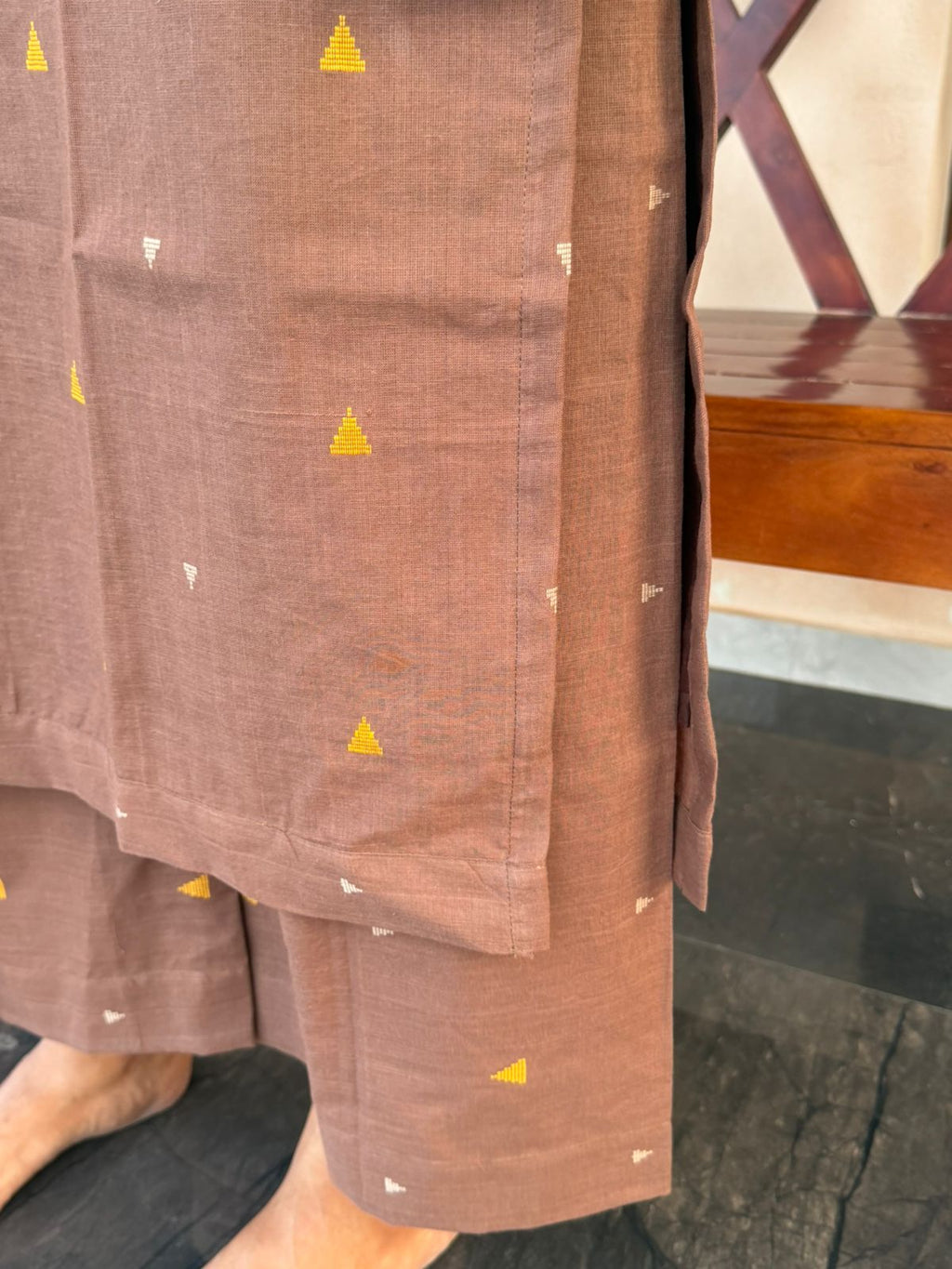 Nude Brown Kurta set