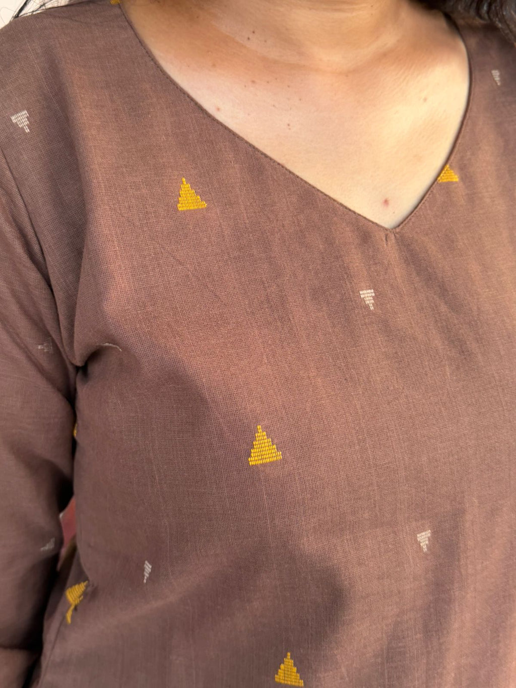 Nude Brown Kurta set