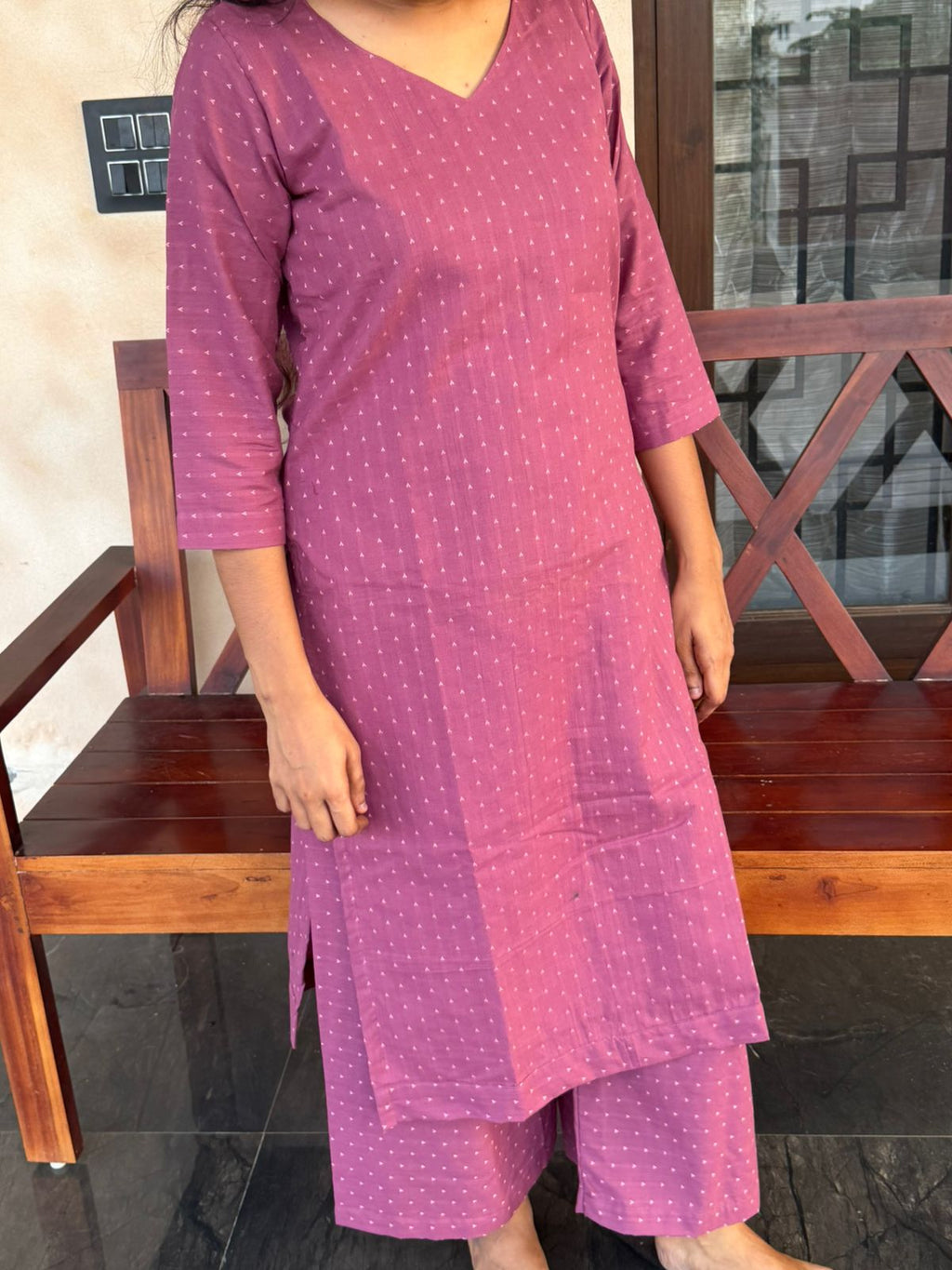 Mauve Kurta set