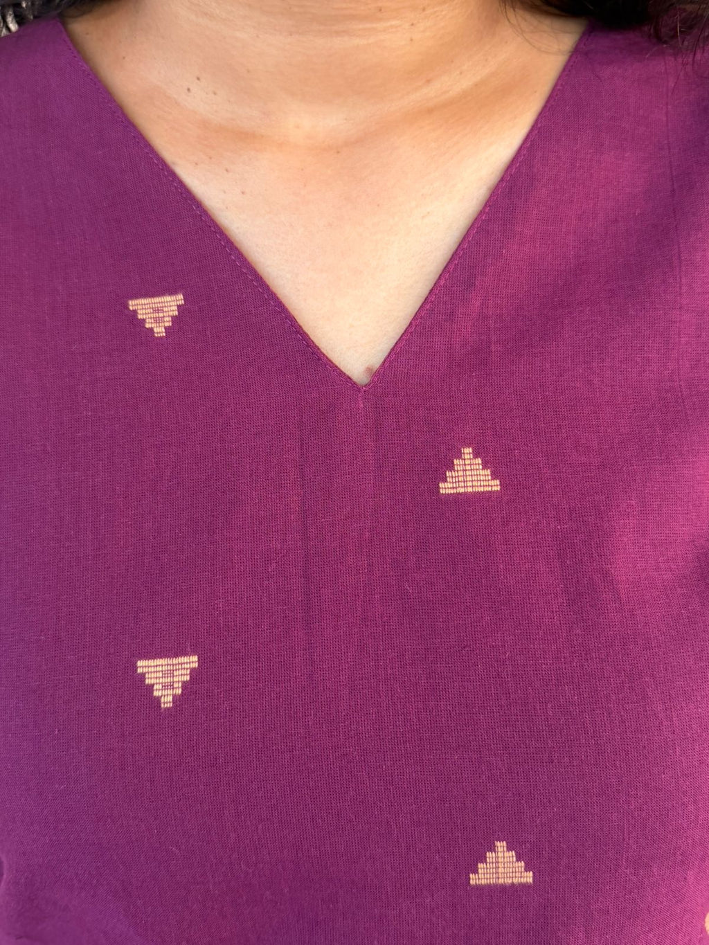 Wine kurta set